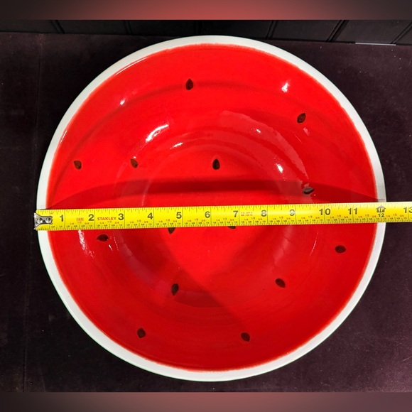 Arte Italica Vibrant Green/Red Large Bowl - Picture 3 of 8